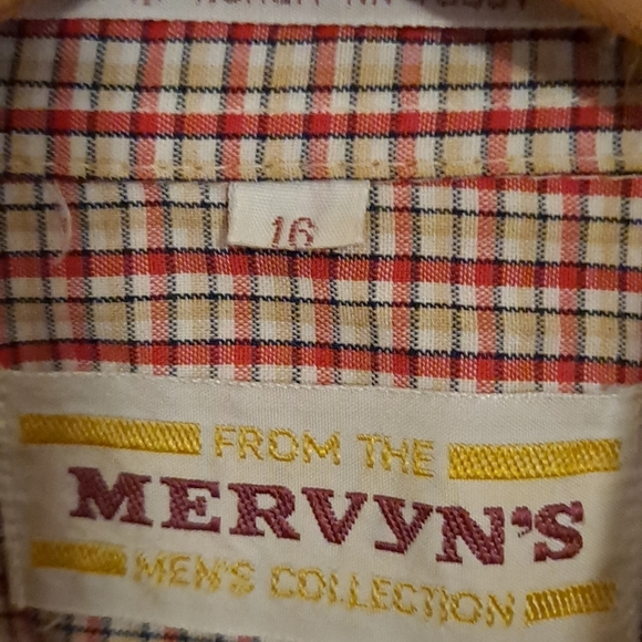 Vintage 1970s Mervyns Short Sleeve Dress Shirt - Picture 2 of 3